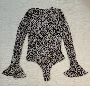 Kittenish Payton Leopard Bell Bodysuit Women’s Size Medium thumbnail 7