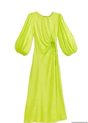NWT Farm Rio Piping Puff Sleeve Dress thumbnail 1