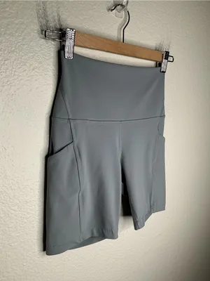 Lululemon Align High Rise Short with Pockets grey 4 thumbnail 2