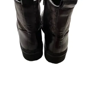 DKNY Women's‎ Size 7.5 M Roselyn Brown Monogram Print Lace Up Combat Boots thumbnail 5