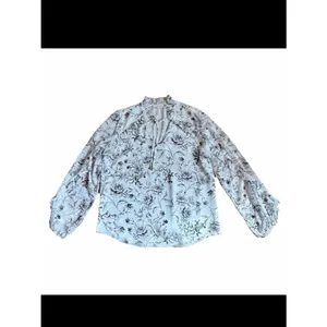 Calvin Klein Women’s Long Sleeve Floral Pattern Tie-Neck Blouse Size Medium thumbnail 4