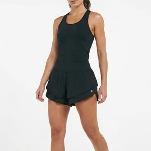 Apana Black Ruffle Active Athletic Shorts Built-In Panty Gym Workout Size M thumbnail 12