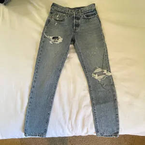 Levi’s 501 s distressed ripped denim jeans pants thumbnail 2