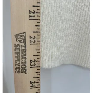 Abercrombie & Fitch Womens Cream Ribbed Tie‎ Front Stretch Cardigan Sweater Sz M thumbnail 8
