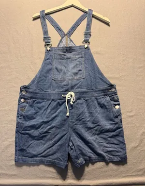 Lane Bryant Overalls Relaxed Short Denim thumbnail 1