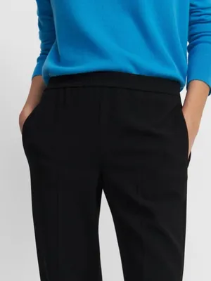 Theory Straight Pull-On Pant Admiral Crepe Size 0 thumbnail 3