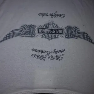 HARLEY DAVIDSON L White Black Jeweled Top thumbnail 3