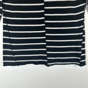 PAIGE Womens XS Merino Wool Blend Black White Striped Knit Sweater Long‎ Sleeve thumbnail 8