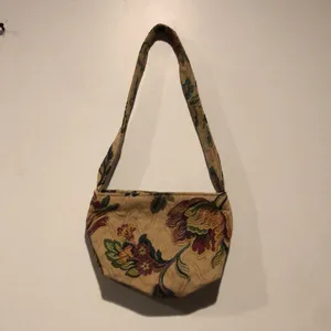 Vintage Carpet Tapestry Patterned Mini Bag Tan thumbnail 3