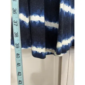 Lauren Ralph Lauren Tank Dress Black/Blue Size Small Scoop Neck Linen thumbnail 3