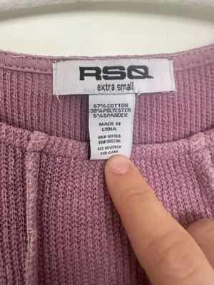 RSQ Ribbed Long Sleeve Top thumbnail 3