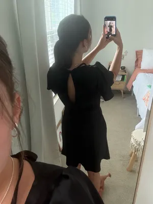 Showpo Satin Black Dress Tie thumbnail 2