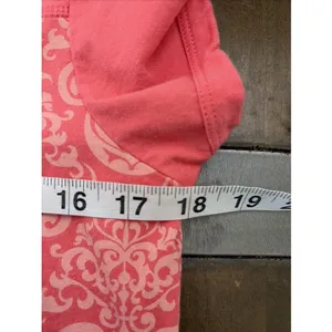 Disney Parks Mickey Damask T-Shirt Dress Womens Size M Pink Cotton Mini Short Sl thumbnail 4