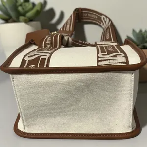 Steve Madden BWEBBER Mini Tote‎ Bag Womens Small Creme Brown NEW Crossbody Purse thumbnail 7