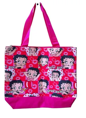Betty Boop Printed Pink Red Y2K Tote‎ Shoulder Bag New thumbnail 1