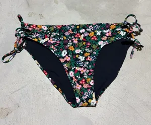 Roxy Floral Tie-Side Bikini Bottoms small thumbnail 1