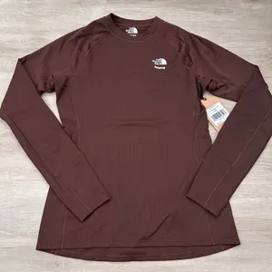 SKIMS THE NORTH FACE X DOTKNIT LONG SLEEVE TOP in cocoa thumbnail 1