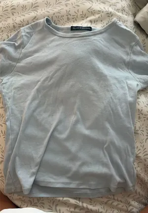 Brandy Melville Baby Tee Blue thumbnail 1