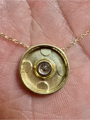 14K Yellow Gold Diamond Fashion Necklace thumbnail 3