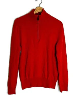 Polo Ralph‎ Lauren Wool Pullover Sweater featuring mock neck Merino wool Sz M thumbnail 1