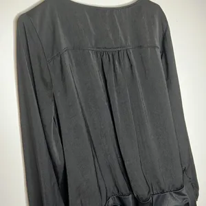 NWT  Black Faux Wrap BodySuit thumbnail 12