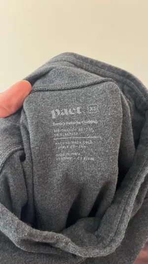 Pact Organic Cotton Heather Gray Leggings Size XS Athletic Casual Basic thumbnail 6