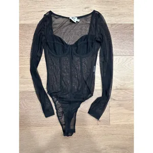 Princess Polly Leonie Mesh Corset Bodysuit - Black -‎ US 2 thumbnail 3