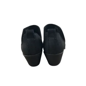 FRYE Rowen Slip-On Cut-Out Leather Ankle Boots Women 8 Black Western Versatile thumbnail 7