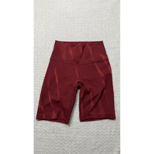 Lululemon wunder High-Rise Biker Short 8 Red Merlot Diamond Dye Nulu Size 4 thumbnail 2