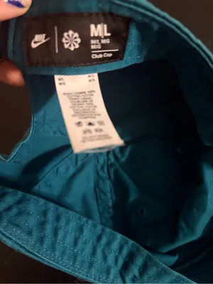 Nike Teal Baseball Cap with White Logo thumbnail 4