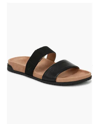 NEW $125 Vionic Elaine Slide Sandal 6.5 M, BLACK Slip On Comfort thumbnail 2