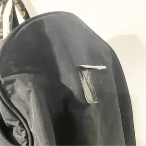 FENDI BLACK NYLON LEATHER 2 WAY‎ TRAVEL Duffle HAND BAG/1A4261 thumbnail 4