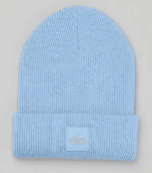 Alo Yoga Everyday Beanie Hat Tile Blue Heather thumbnail 1