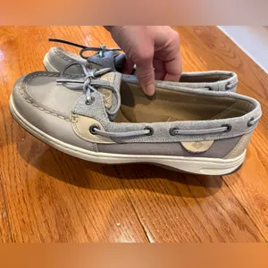 Sperry Top-Sider Angelfish Gray Leather Boat Shoes Women’s 8.5 thumbnail 3