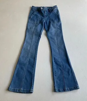 Rue21 Women’s Flare Jeans Size 6 Blue Denim High Rise Vintage Y2K thumbnail 1