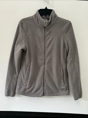 Avalanche Hawthorn Cabled Fleece Jacket NEW Gray Small thumbnail 2
