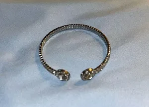 Silver Sparkling Crystal Bracelet Timeless Design thumbnail 2