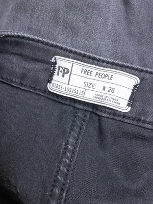 Free People Just Float On Flare Jeans 26 Washed Black Bell Bottom High Waisted thumbnail 5