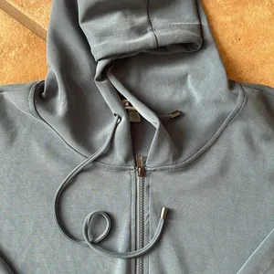 Cable and Gauge blue Modal 1/4 zip hoodie size XXL thumbnail 4