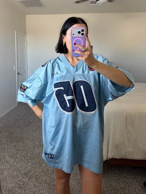 Vintage blue KIC jersey Size XL thumbnail 1