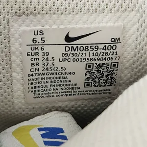 Nike Women's High-Top Sneakers - Blue and Yellow Size 6.5 thumbnail 2