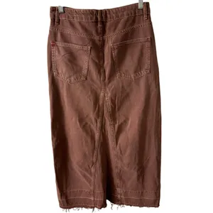 Urban Outfitters Mandi Denim Long Maxi Skirt Small Women’s Wine thumbnail 3