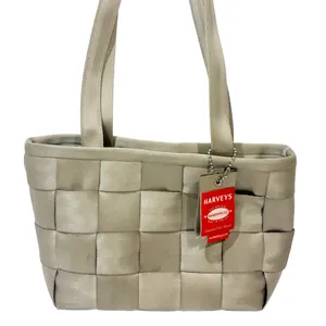 Harveys Seatbelt Beige Tote Shoulder Bag Champagne Color‎ Woven thumbnail 1