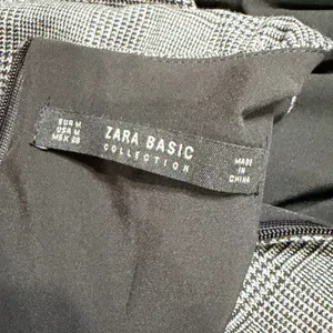 Zara Basic Grey Glen Plaid Draped Tulip Sheath Dress 3/4 Sleeve Size M thumbnail 7