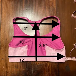 Nike DRI-FIT Pink Reversible Sports Bra Sz XS thumbnail 4