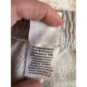 PINK Victoria’s Secret Light Gray High-Rise Fleece Joggers Women’s XL thumbnail 8