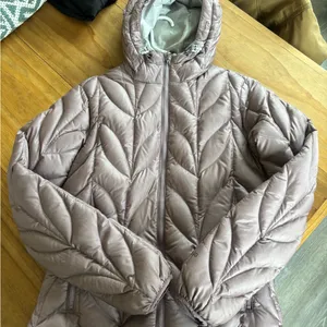 Eddie Bauer Women's Quilted Hooded Puffer Coat - Light purple thumbnail 1