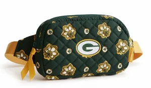 Vera Bradley Mini Belt Bag NFL Green Bay Packers Green Yellow Bandana NEW thumbnail 1