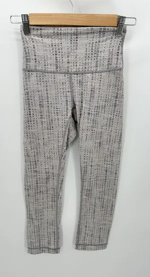 Lululemon Wunder Under‎ Crop High Rise Action Jacquard Leggings Women's Size 2 thumbnail 1