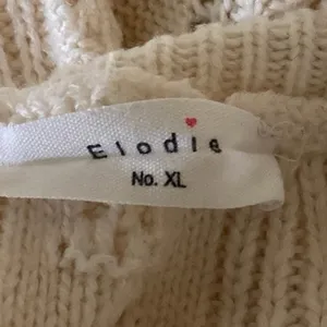 Elodie Women's Knit Ivory Crew Neck Long Sleeves Pullover Sweater Top Size XL thumbnail 3